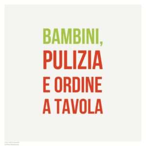 Bambini: pulizia e ordine a tavola