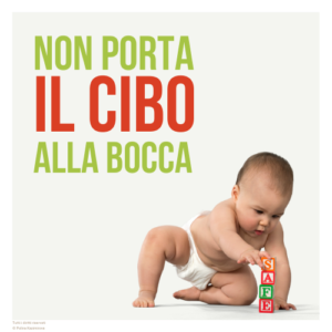 Non porta il cibo alla bocca