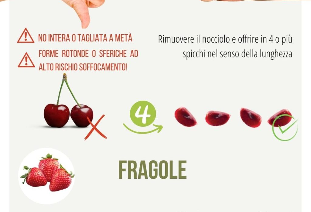 tagli sicuri ciliegie fragole